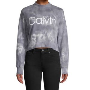 Calvin Klein Performance Tie-Dye Cropped Sweater